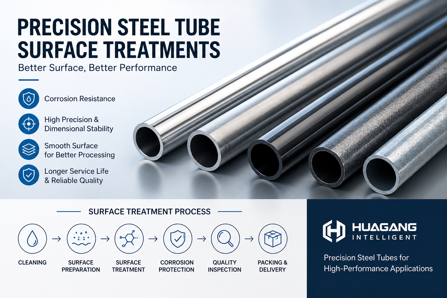 Traitements de surface des tubes en acier de précision : un guide complet pour les acheteurs OEM