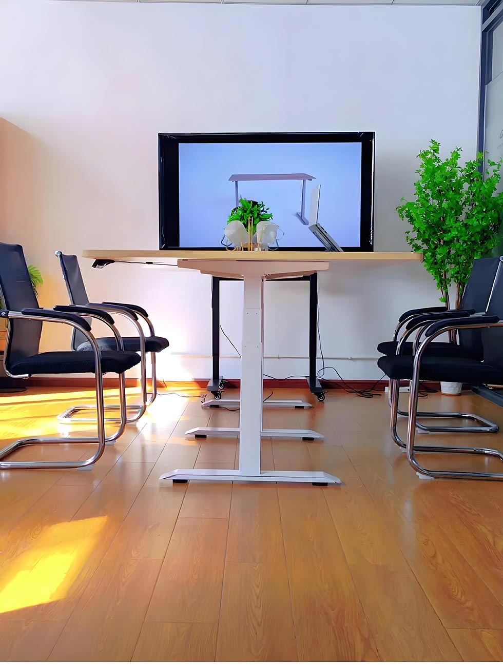 Multi-Person Conference Lift Table Frame